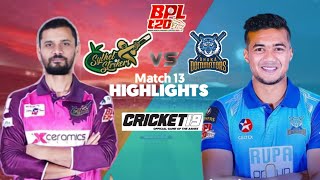 Sylhet Strikers vs Dhaka Dominators | Match 13 | Highlights | Season 9 | BPL 2023