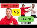 WING CHUN VS BOXING : Counter a double JAB. BEST WING CHUN TRAINING for BEGINNERS