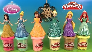 Pâte à modeler Play Doh Princesses Disney Elsa Ariel Belle MagiClip