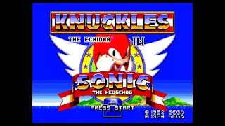 【MD】ナックルズ in ソニック２〔ソニック＆ナックルズ ＋ソニック2〕【実況なし/メガドライブ/KNUCKLES THE ECHIDNA IN SONIC 2/720p/60fps/4:3】