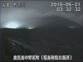 Light phenomena at Sakurajima on June 21, 2018