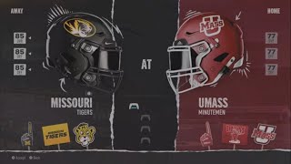 EA SPORTS College Football 25 2024 Week 7 #6 Missouri @ UMass