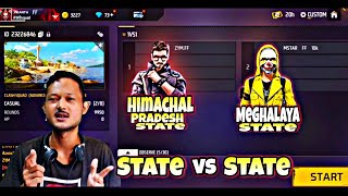 Dj•Gamer vs CLAUD FF  | Himachal Pradesh vs Meghalaya | 1vs1 Custom Match | State vs State