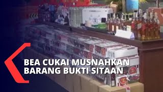 Barang Bukti Sitaan Bea Cukai Surakarta Dimusnahkan, Nilainya Sampai Rp1,9 Miliar!