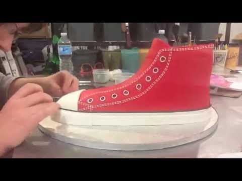 Making of a Converse Shoe Cake Timelapse Making of a Converse Shoe Cake Timelapse