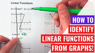 Identifying Linear Functions From Graphs