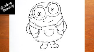 How to Draw Bob The Minion