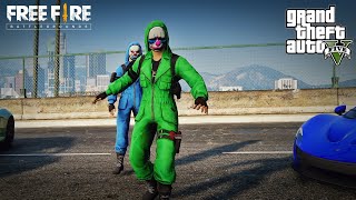 Green Criminal attacks Blue Criminal GTA 5 #shorts Free Fire Status