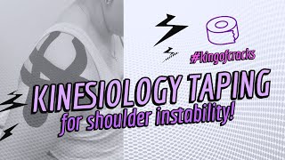 *CHIROPRACTIC ADJUSTMENTS* and *KINESIOLOGY TAPING* for shoulder instability 💪