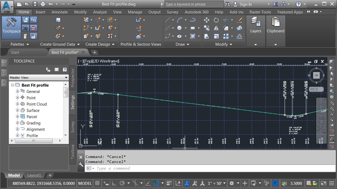 Creating Best Fit Profiles Using Civil 3D - YouTube