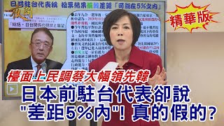 20191223黃智賢夜問(精華版)#1-檯面上民調蔡大幅領先韓!日本前駐台代表卻說\