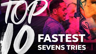 LIGHTNING QUICK ⚡️ Quickest tries in World Rugby Sevens ⏱