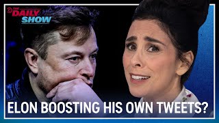 Elon Musk Boosts His Own Tweets & Newsmax Reporter Asks If Biden Is "Woke" | The Daily Show