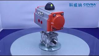 Discover the Versatile Pneumatic 3-Piece Threaded Ball Valve! 🔧💡