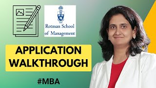 How to Fill Out Rotman MBA Application | Best Practices for Writing a Compelling MBA Application