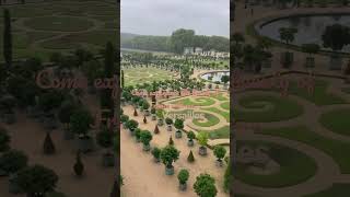 The Versailles palace was beauty on its own but the drizzles of nature added on to it #france