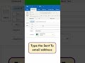 Send an Email with an Excel attachment quickly directly from Excel 📧 (without any VBA) #shorts