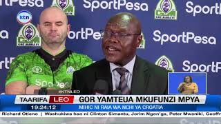 Gor Mahia yamteua mkufunzi mpya Mihic ambaye ni rais wa nchi ya Croatia