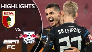 Andre Silva scores, but RB Leipzig splits the points with Augsburg | Bundesliga Highlights | ESPN FC