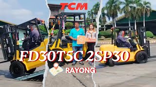 ส่งมอบรถยกโฟล์คลิฟท์ TCM รุ่น FD30T5C 2SP30 ให้กับลูกค้า 📍เขตพื้นที่จังหวัดระยอง