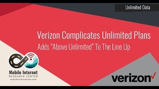 Verizon's New 'Above Unlimited' Plan - 20GB of Hotspot, 75GB Network Management