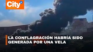 Voraz incendio en Ciudad Bolívar, por lo menos 8 familias lo perdieron todo | CityTv