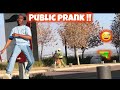 SHOWING PEOPLE MY FAKE GUN IN PUBLIC😅PRANK WENT WRONG!!