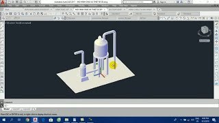 THỰC HÀNH VẼ AUTOCAD 3D MÔ HÌNH ĐƯỜNG ỐNG VÀ THIẾT BỊ - ĐỊNH TỶ LỆ, GHI DIM TEXT VÀ IN XUẤT FILE