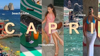 Capri, Italy vlog: where to eat, beach clubs, + more!