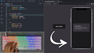ASMR Programming - Modern Popup Ui Design - No Talking