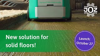 New solution for solid floors | Manure robot | JOZ