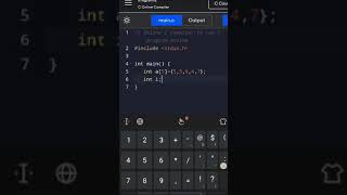 c program to print array elements in reverse order | #coding