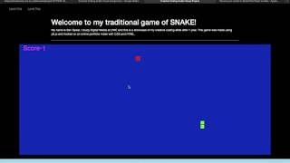 Snake - Creative Coding Audio Visual Project