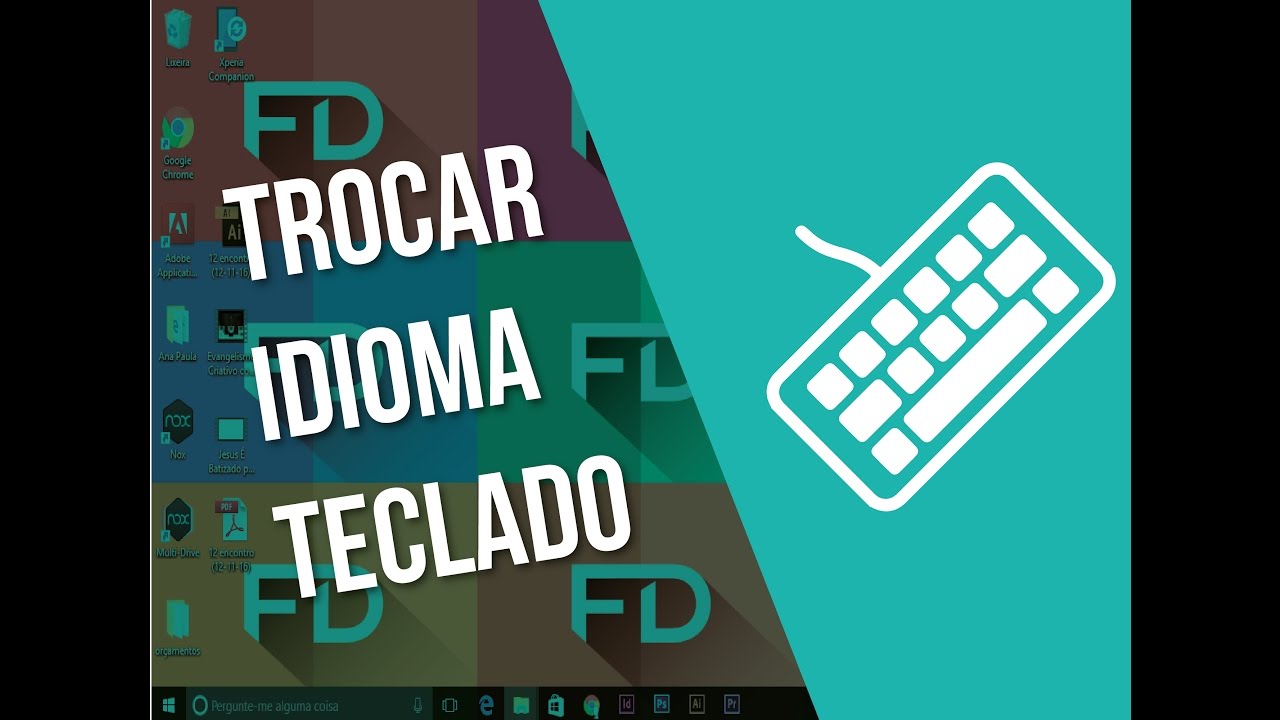 Como Mudar O Idioma Do Teclado Em 1 MINUTO - YouTube