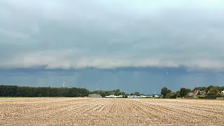 Aufziehendes Unwetter am 18.9.2023 mit Shelfcloud!