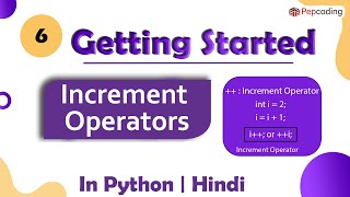 Increment Operators | Module : Basics of Programming | In Hindi | Python | Video_6