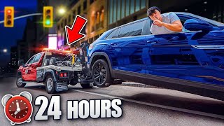 24 HOUR OVERNIGHT CHALLENGE in TOW TRUCK