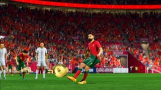 葡萄牙 vs 摩洛哥 卡塔爾世界杯 | FIFA World Cup Qatar 2022 Portugal vs Morocco FIFA23™ | C.Ronaldo 8090s