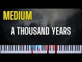 Christina Perri - A Thousand Years (Medium Difficulty Piano Tutorial) - Sheet Music -