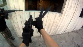 Airsoft: Knife kill+ new kwa mp7 game +tornado kill +m4 game