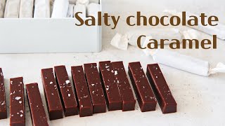 Sub) 발렌타인데이 솔티 초콜릿 캐러멜 만들기 :  Salty chocolate caramel│Brechel