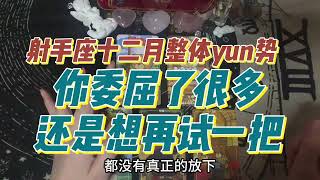 射手座十二月整体yun势，你委屈了很多，还是想再试一把