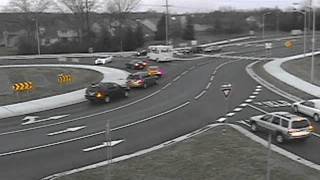 Maple Drake (Michigan) Roundabout Crash - Incorrect Lane Use