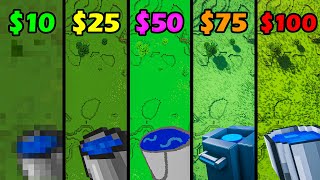 water bucket MLG for 10$ vs 25$ vs 50$ vs 75$ vs 100$