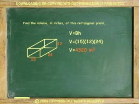 FINDING VOLUME OF SOLIDS - YouTube