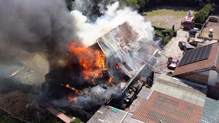 Jacuzzi oorzaak grote brand in Nij-Beets (4k)