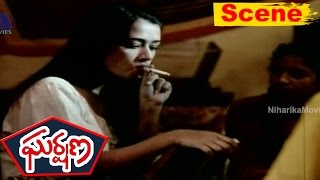 Prabhu Caught Amala While Smoking Secretly - Comedy Scene - Gharshana Movie Scenes
