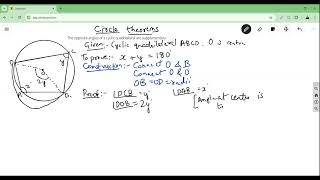 Circle theorem   3