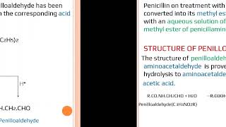 Structure Elucidation of Penicillin