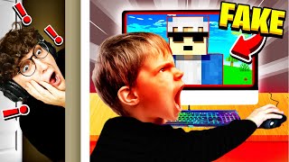 I EXPOSED My LITTLE BROTHER PRETENDING To Be ME!